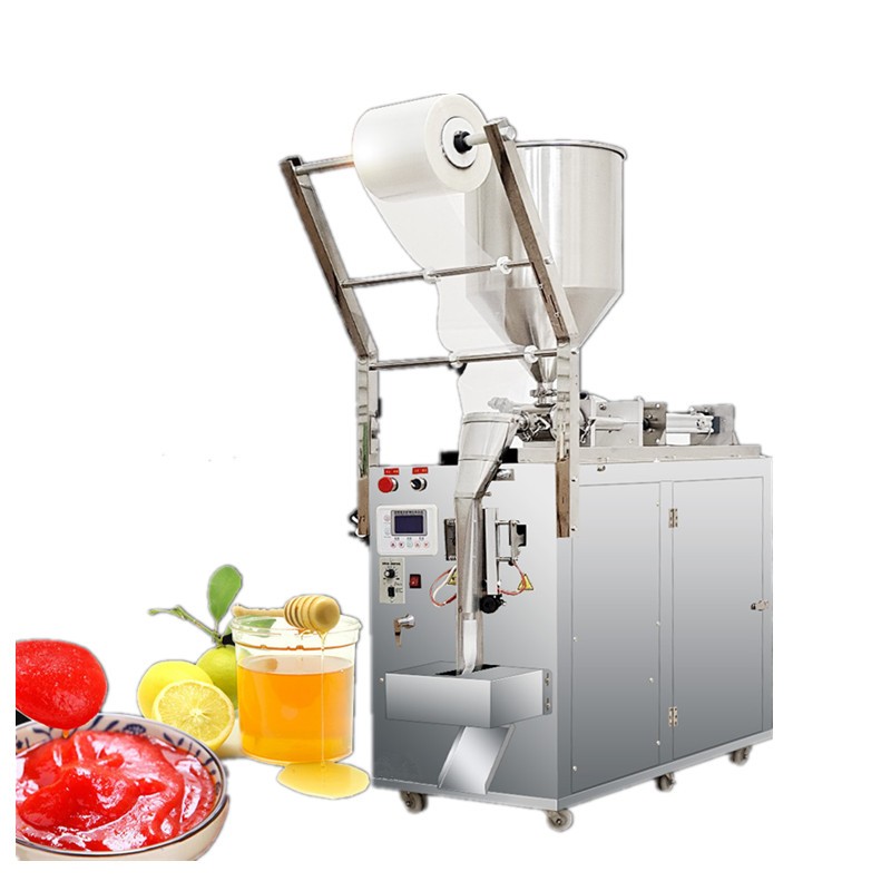Automatische Verpackungsmaschine für flüssige Soßen mit Mixer
