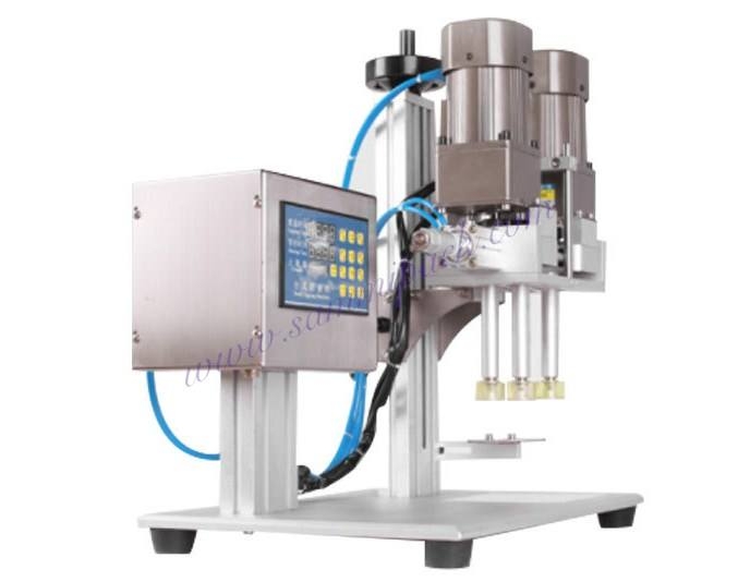 Halbautomatische Desktop-Sprühpumpen-Schraubverschlussmaschine für Flaschen